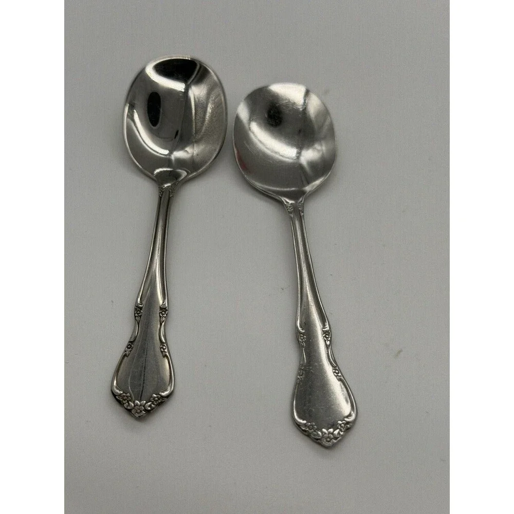 5 Pc Spoon Set TODDLERTIME Stainless by Oneida Infant Feeding Silverware
